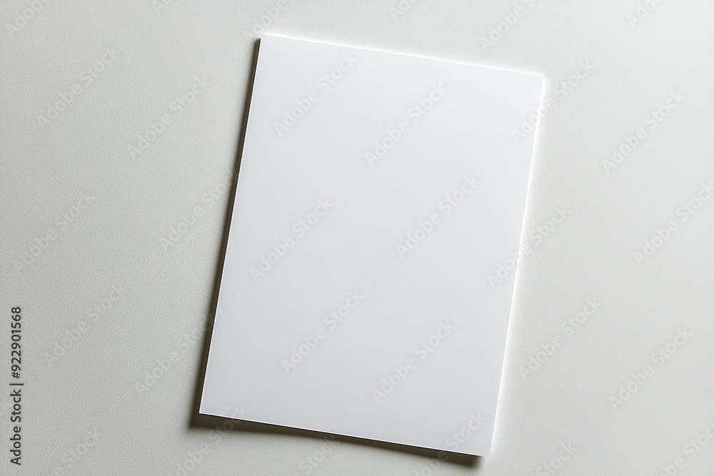 Blank A4 Paper Mockup on Isolated Background created with Generative AI Blank A4 Paper Mockup on Isolated Background created with Generative AI