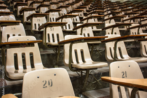 rows of chairs photo