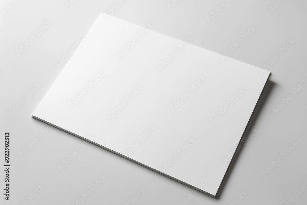 Blank A4 Paper Mockup on Isolated Background created with Generative AI Blank A4 Paper Mockup on Isolated Background created with Generative AI
