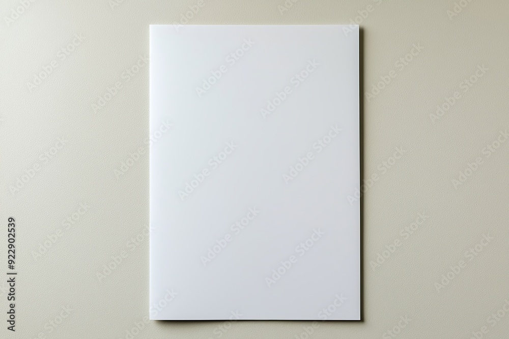 Blank A4 Paper Mockup on Isolated Background created with Generative AI Blank A4 Paper Mockup on Isolated Background created with Generative AI