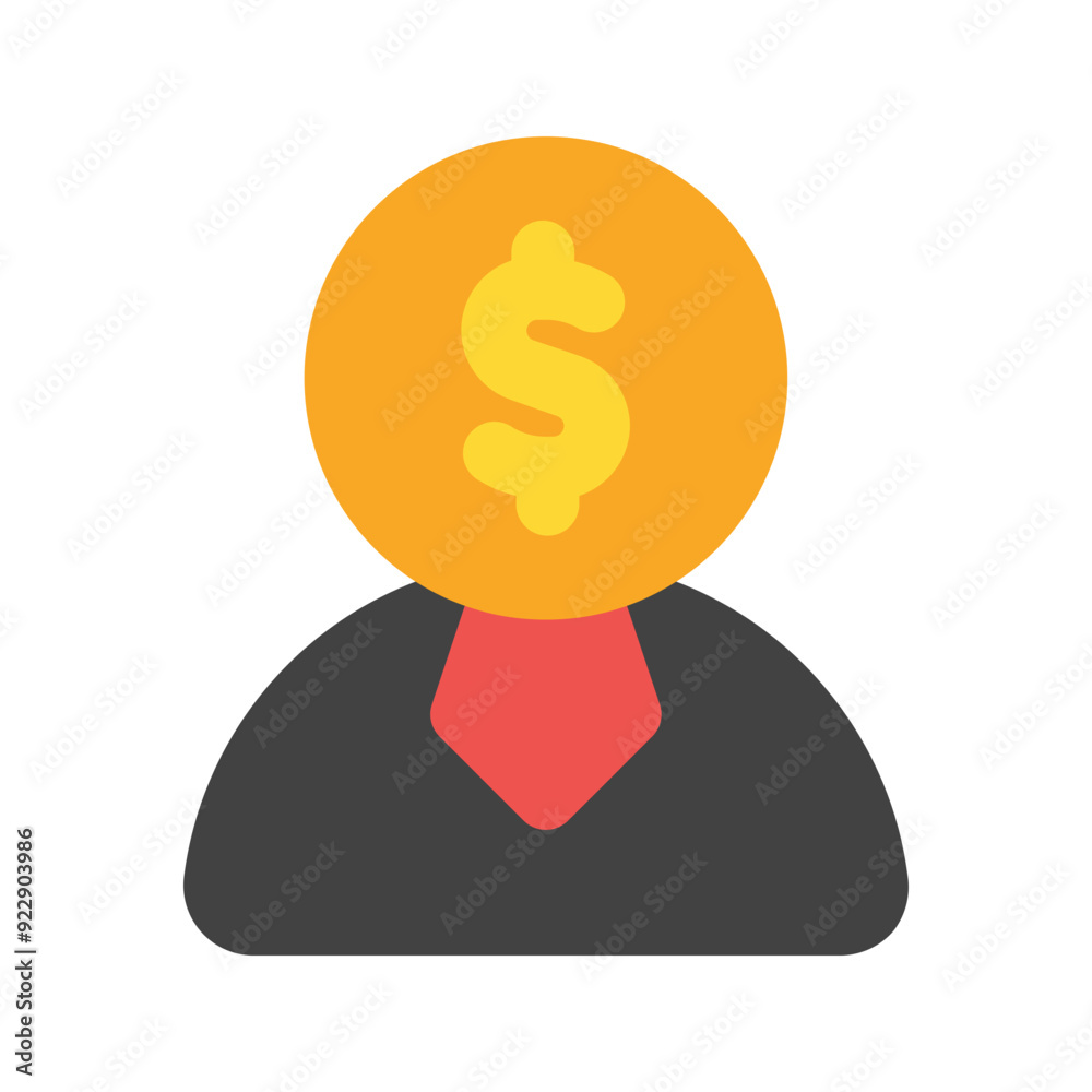 financial advisor flat icon