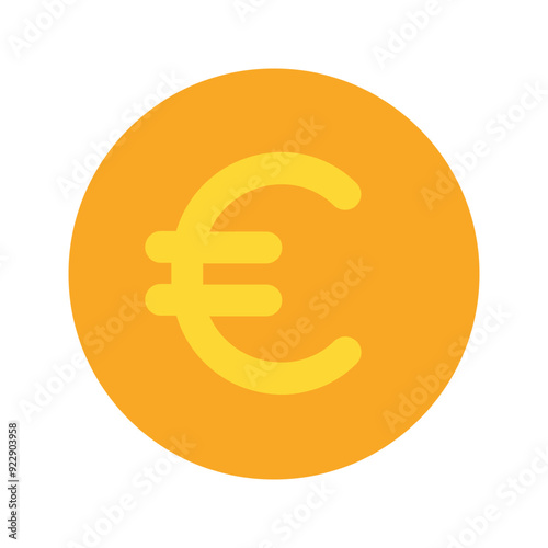 euro flat icon