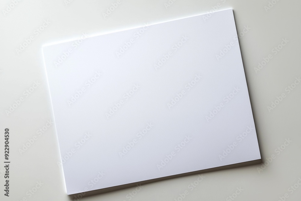 Blank A4 Paper Mockup on Isolated Background created with Generative AI Blank A4 Paper Mockup on Isolated Background created with Generative AI