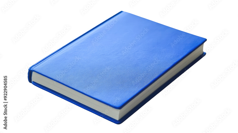 Blue notebook transparent background Blue notebook transparent background