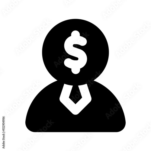 financial advisor glyph icon