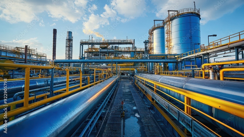 Obraz premium Hydrogen power plant