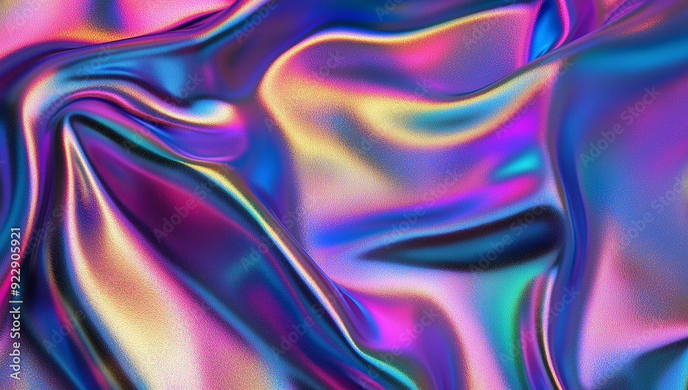 iridescent holographic background, pastel rainbow colors, shiny foil texture, iridescence/opalescence, rainbowcore aesthetic
