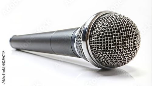 Microphone isolated on white background, music, sound, audio, technology, recording, equipment, studio, vocal