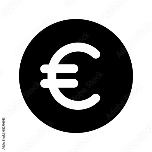 euro glyph icon