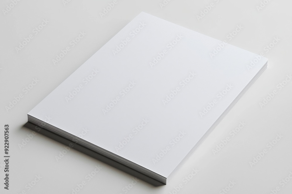 Blank A4 Paper Mockup on Isolated Background created with Generative AI Blank A4 Paper Mockup on Isolated Background created with Generative AI