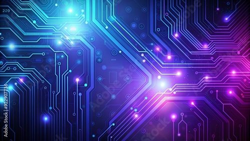 Blue and purple technology background with circuit design , tech, futuristic, digital, innovation, abstract