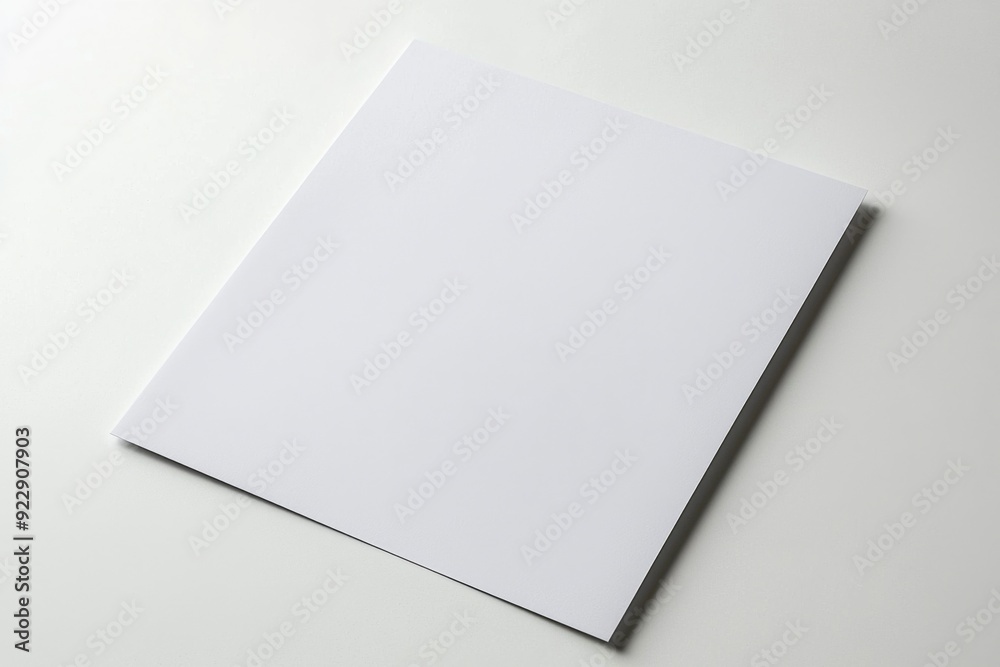 Blank A4 Paper Mockup on Isolated Background created with Generative AI Blank A4 Paper Mockup on Isolated Background created with Generative AI