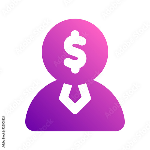 financial advisor gradient icon