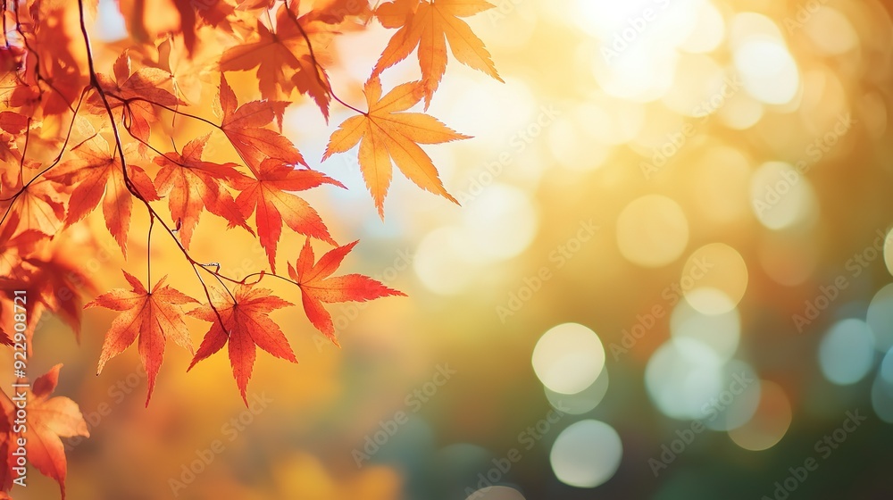 Stunning Autumn Red Maple Leaves Close-Up with Green Bokeh and Blurred Background, Reflecting Japanese Artistic Style in High Resolution and Vivid Natural Colors Stunning Autumn Red Maple Leaves Close-Up with Green Bokeh and Blurred Background, Reflecting Japanese Artistic Style in High Resolution and Vivid Natural Colors