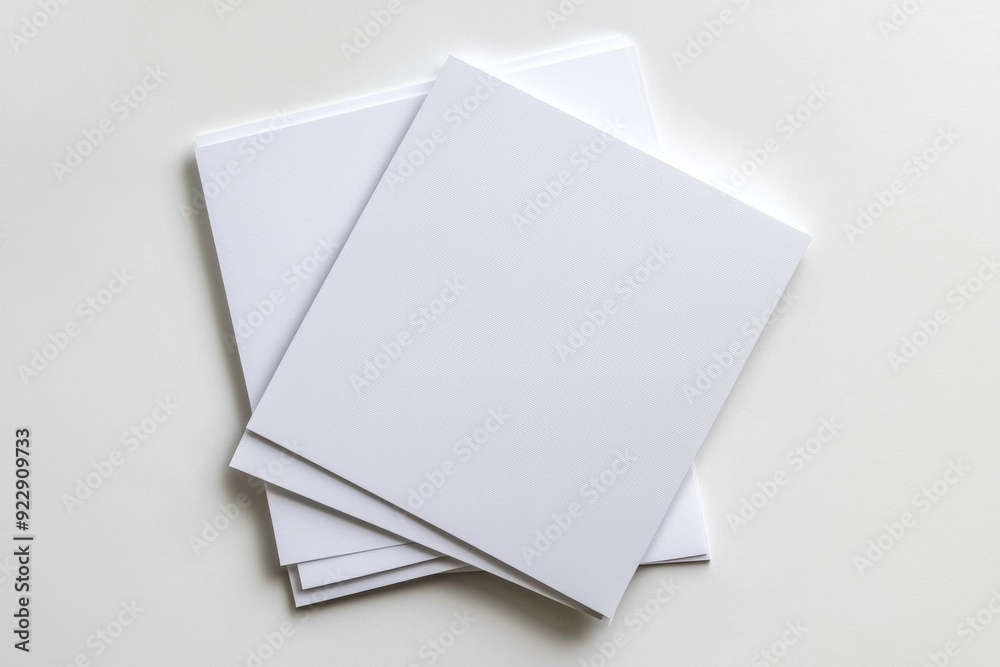 Blank A4 Paper Mockup on Isolated Background created with Generative AI Blank A4 Paper Mockup on Isolated Background created with Generative AI