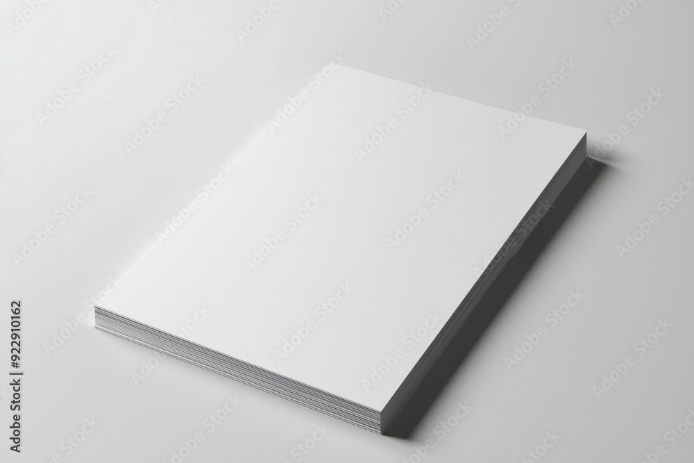 Blank A4 Paper Mockup on Isolated Background created with Generative AI Blank A4 Paper Mockup on Isolated Background created with Generative AI