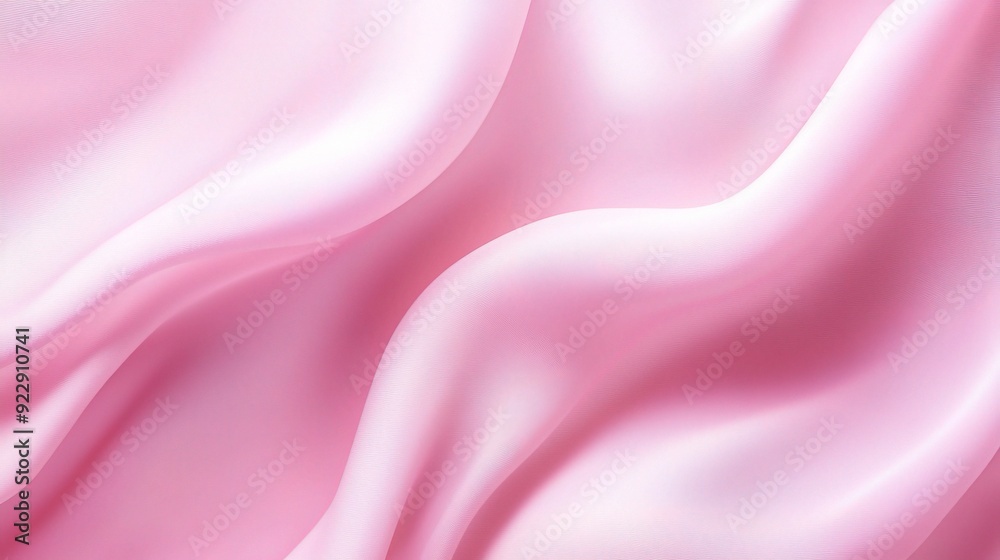 Fototapeta premium Pink Satin Dreams: Dive into a sea of soft, luxurious pink satin, its delicate folds whispering tales of elegance and romance.