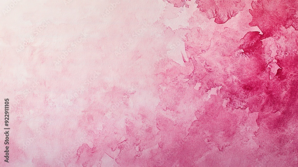 Fototapeta premium Blushing Blooms: Abstract Pink Watercolor Wash 