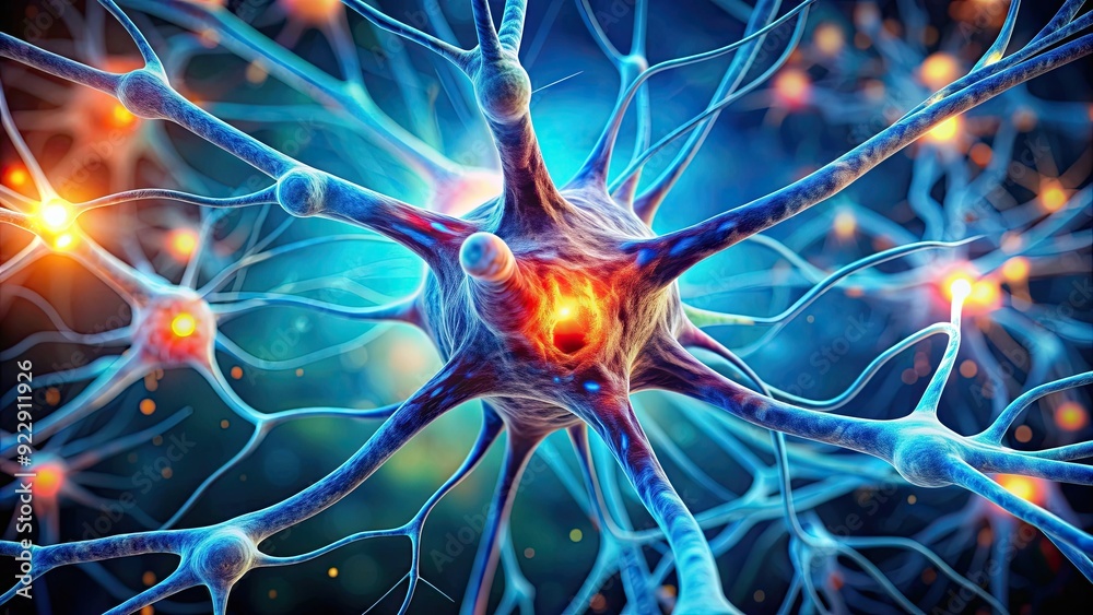 Representation of a neuron/cell at a macroscopic level, neuron, cell, macroscopic, biological, science, brain, anatomy Representation of a neuron/cell at a macroscopic level, neuron, cell, macroscopic, biological, science, brain, anatomy
