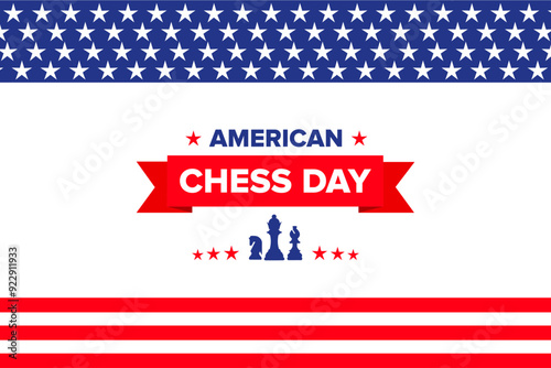 american chess day background vector free