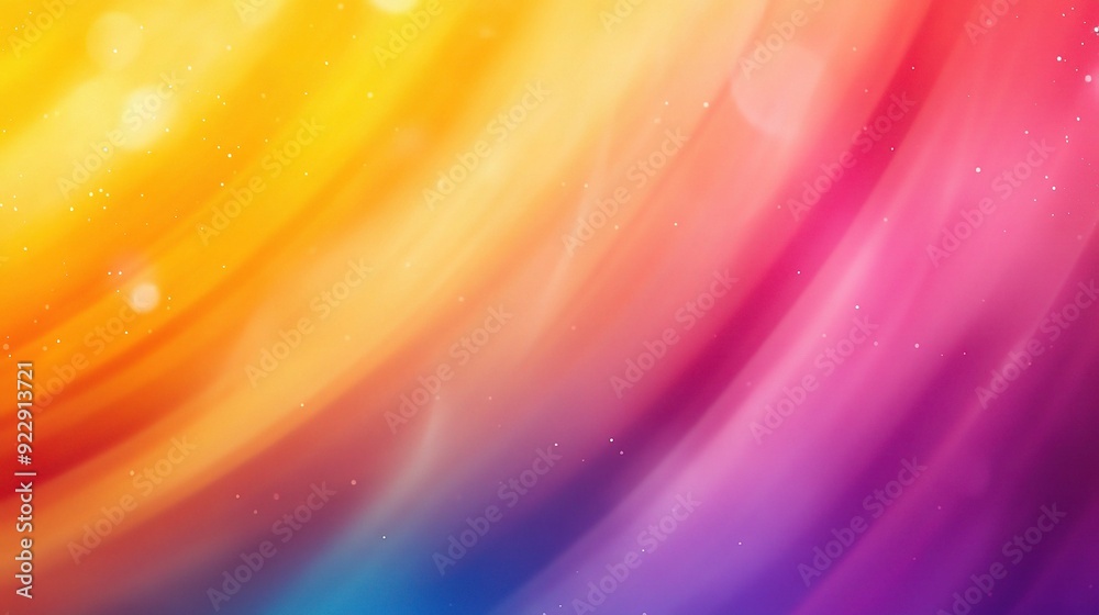 Abstract Rainbow Swirl: A vibrant, abstract background featuring a swirling blend of yellow, orange, red, purple, and blue. The dynamic, flowing lines create a sense of movement and energy. Perfect fo