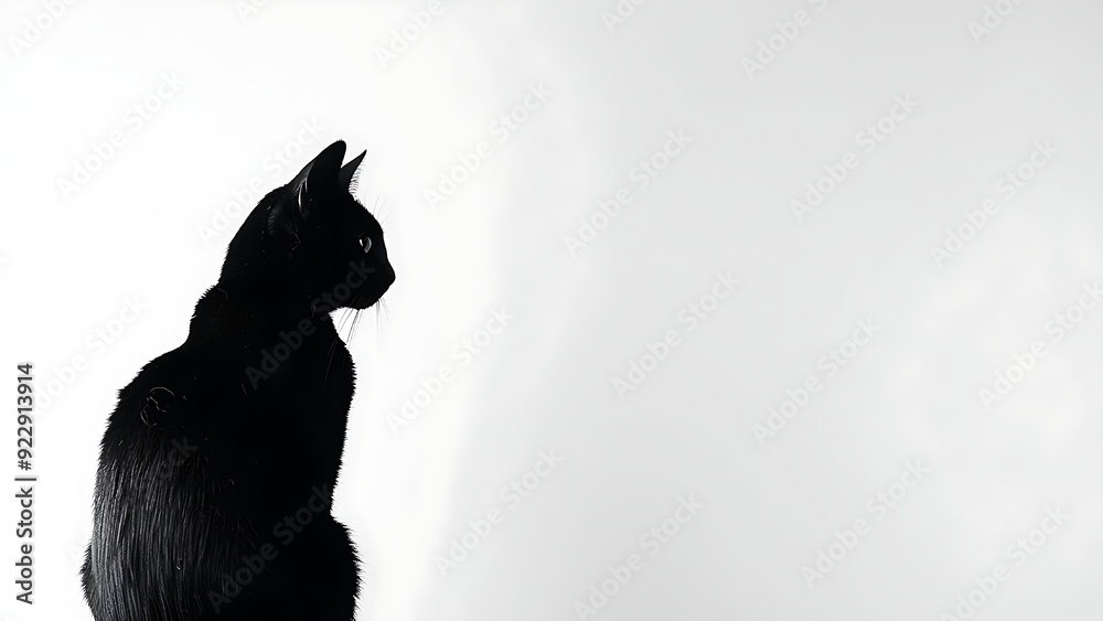 a black cat isolated on white background a black cat isolated on white background