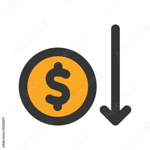 bankruptcy outline fill icon