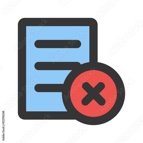 reject outline fill icon