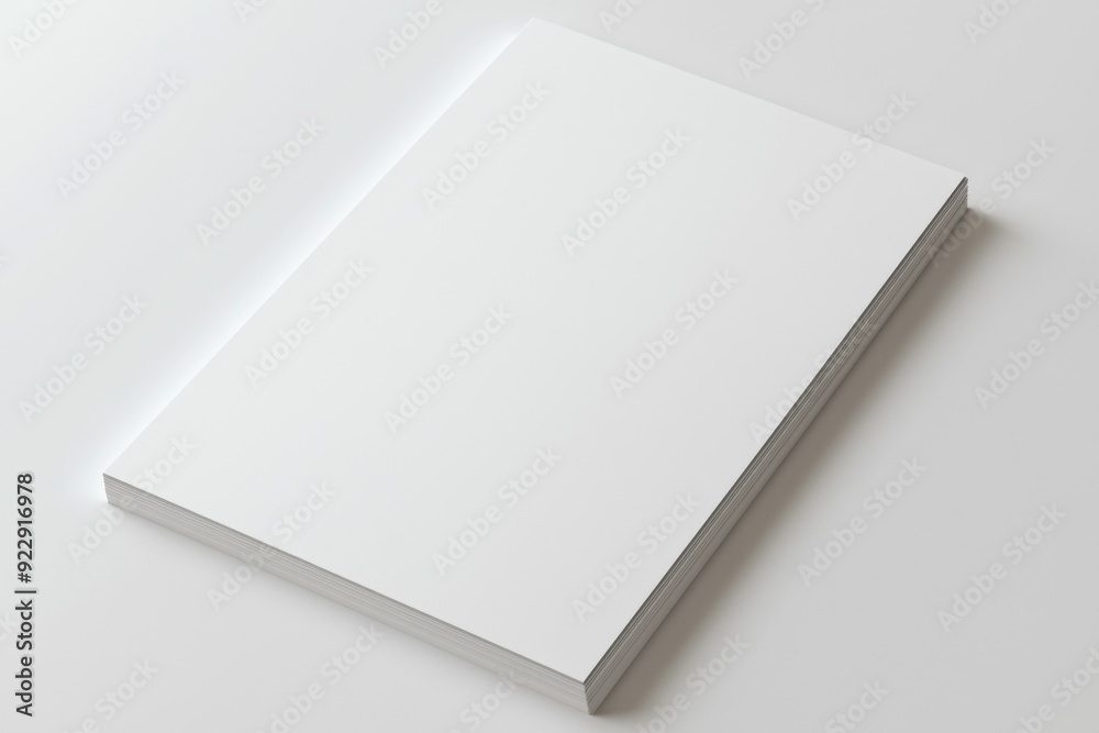 Blank A4 Paper Mockup on Isolated Background created with Generative AI Blank A4 Paper Mockup on Isolated Background created with Generative AI