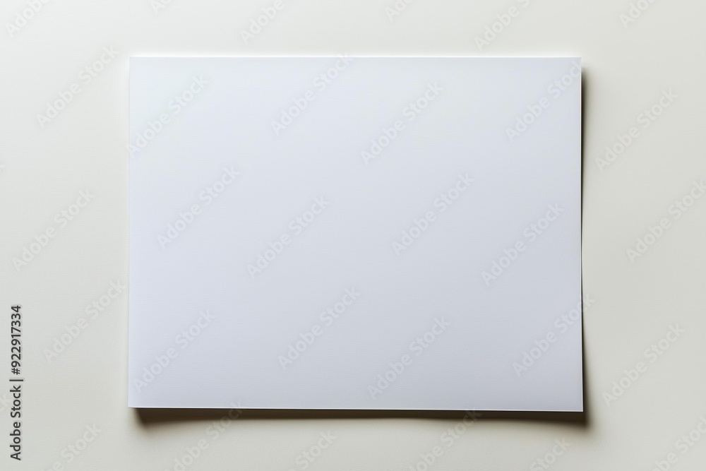 Blank A4 Paper Mockup on Isolated Background created with Generative AI Blank A4 Paper Mockup on Isolated Background created with Generative AI