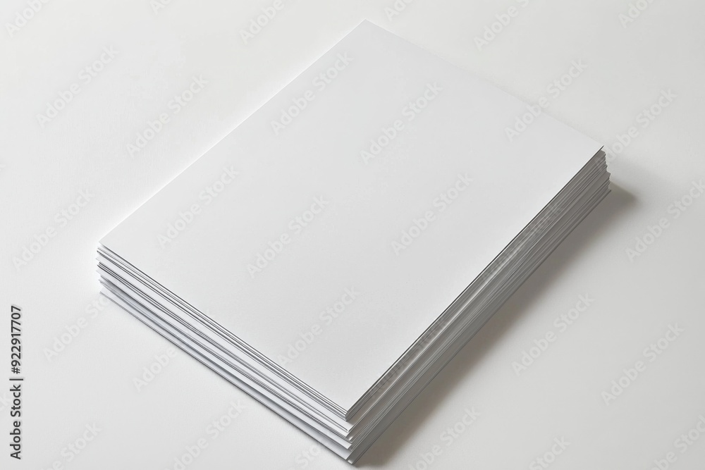 Blank A4 Paper Mockup on Isolated Background created with Generative AI