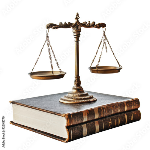 PNG Legal scales balancing on stacked law books