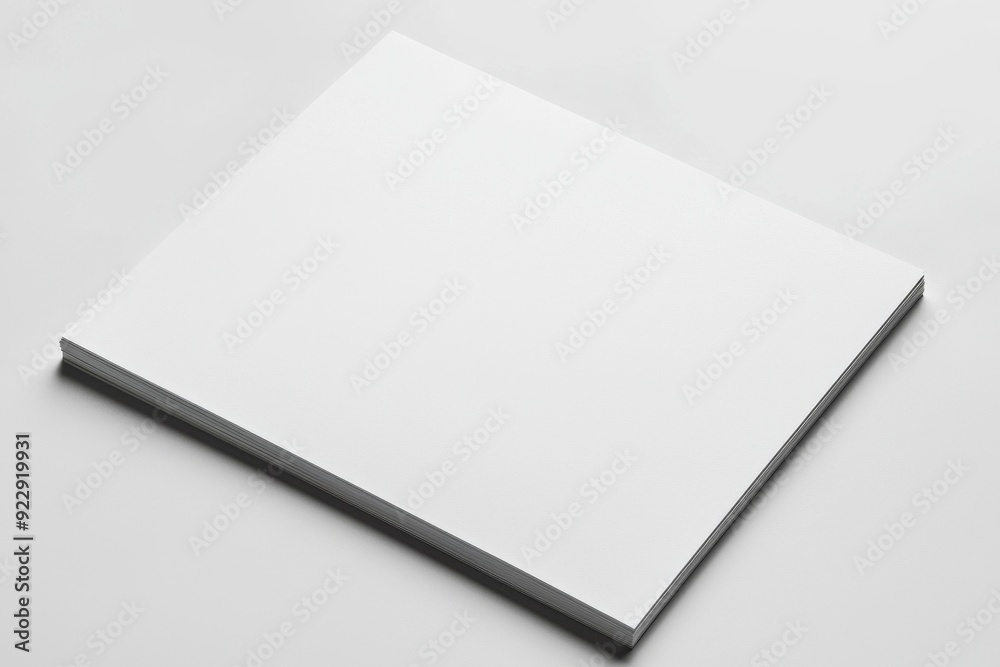 Blank A4 Paper Mockup on Isolated Background created with Generative AI Blank A4 Paper Mockup on Isolated Background created with Generative AI