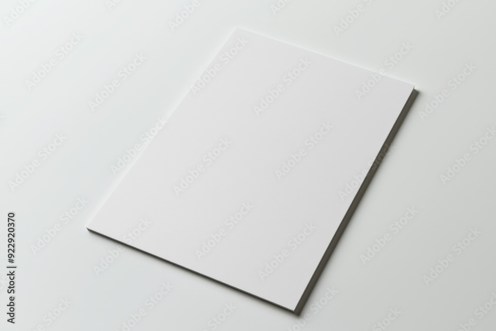 Blank A4 Paper Mockup on Isolated Background created with Generative AI Blank A4 Paper Mockup on Isolated Background created with Generative AI