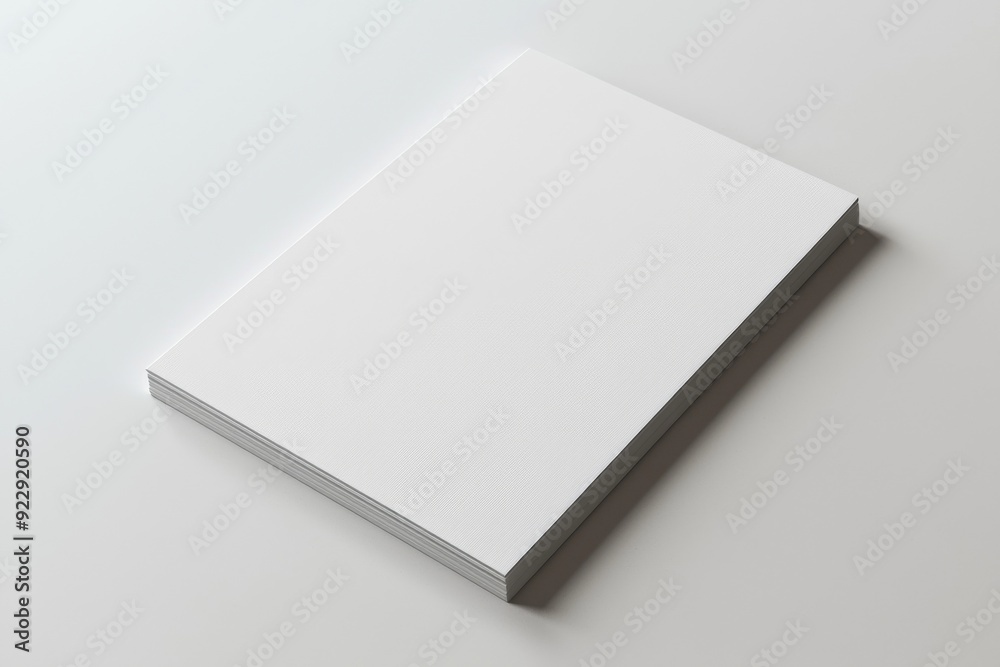 Blank A4 Paper Mockup on Isolated Background created with Generative AI Blank A4 Paper Mockup on Isolated Background created with Generative AI