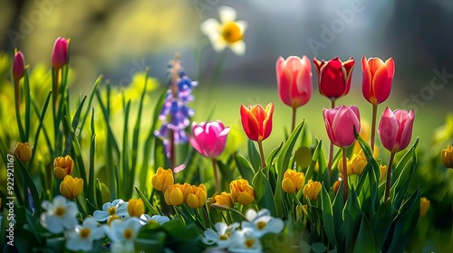 beautiful spring flowers