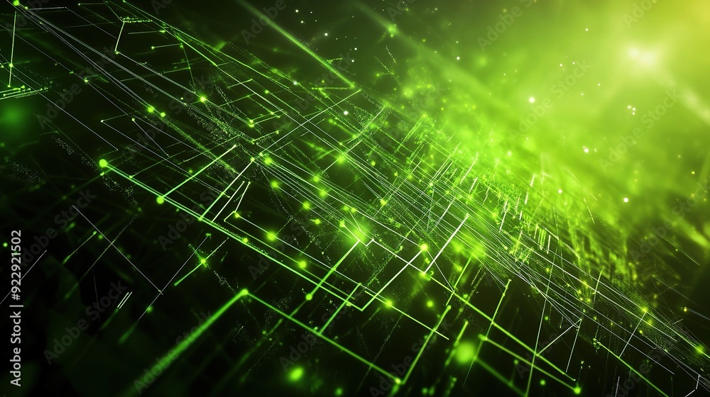 Green Circuitry: A mesmerizing digital landscape of glowing green circuitry, symbolizing the intricate connections and limitless potential of the digital world. A futuristic and abstract design evokes Green Circuitry: A mesmerizing digital landscape of glowing green circuitry, symbolizing the intricate connections and limitless potential of the digital world. A futuristic and abstract design evokes