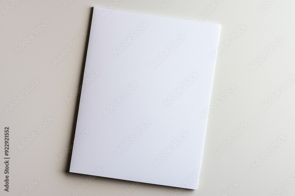 Blank A4 Paper Mockup on Isolated Background created with Generative AI