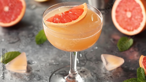 Boozy Refreshing Brown Derby Cocktail with Bourbon and Grapefruit