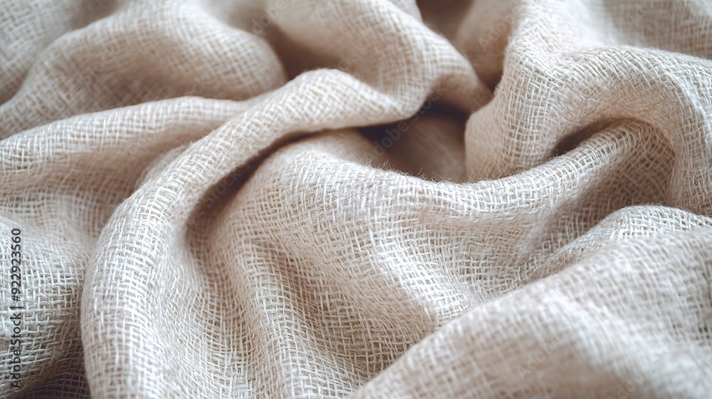 Cozy Minimalism: Soft beige fabric drapes in gentle folds, a study in texture and warmth. Cozy Minimalism: Soft beige fabric drapes in gentle folds, a study in texture and warmth.