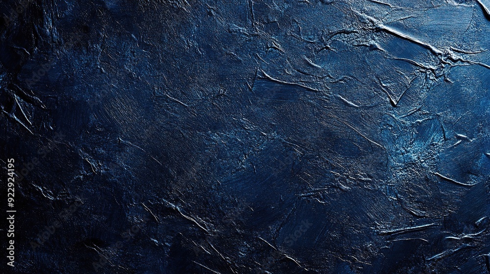 Deep Blue Depths: A textured abstract background evokes the mysterious depths of the ocean, with rich, layered brushstrokes in shades of indigo and navy. Deep Blue Depths: A textured abstract background evokes the mysterious depths of the ocean, with rich, layered brushstrokes in shades of indigo and navy.