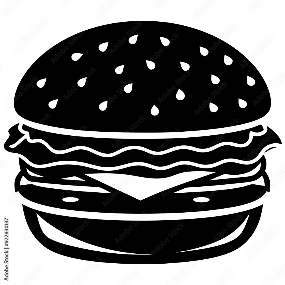 hamburger isolated on white, hamburger vector illustration, food vector art, hamburger silhouette, burger vector icon, burger cartoon line art, eps hamburger isolated on white, hamburger vector illustration, food vector art, hamburger silhouette, burger vector icon, burger cartoon line art, eps