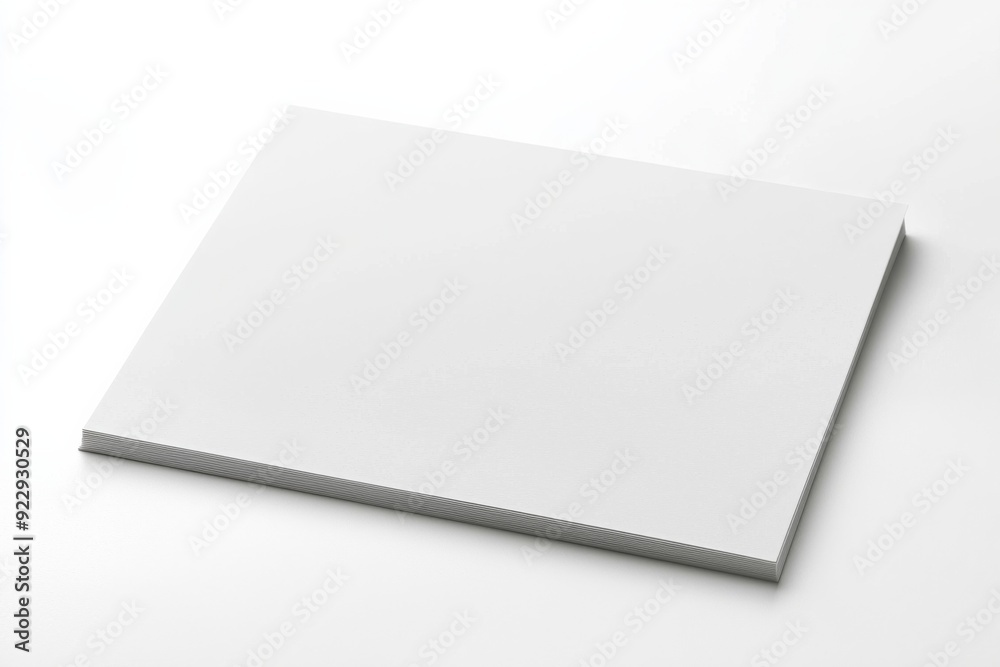 Blank A4 Paper Mockup on Isolated Background created with Generative AI Blank A4 Paper Mockup on Isolated Background created with Generative AI