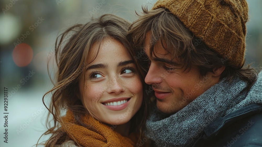 Affectionate Scene Where A Couple Shares A Tender Laugh, With The Woman Playfully Teasing Her Partner