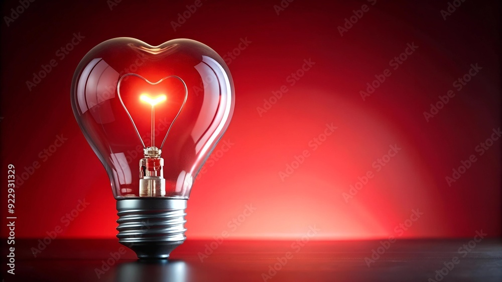 A Heart of Light: A Gentle Glow in the Crimson Embrace AI Generated A Heart of Light: A Gentle Glow in the Crimson Embrace AI Generated