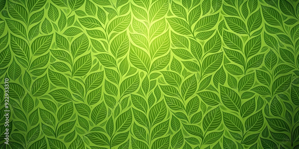 Organic green wallpaper with abstract leaf patterns , green, organic ...