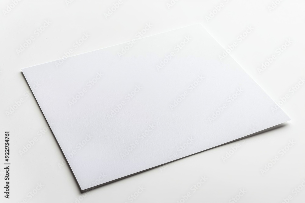 Blank A4 Paper Mockup on Isolated Background created with Generative AI Blank A4 Paper Mockup on Isolated Background created with Generative AI