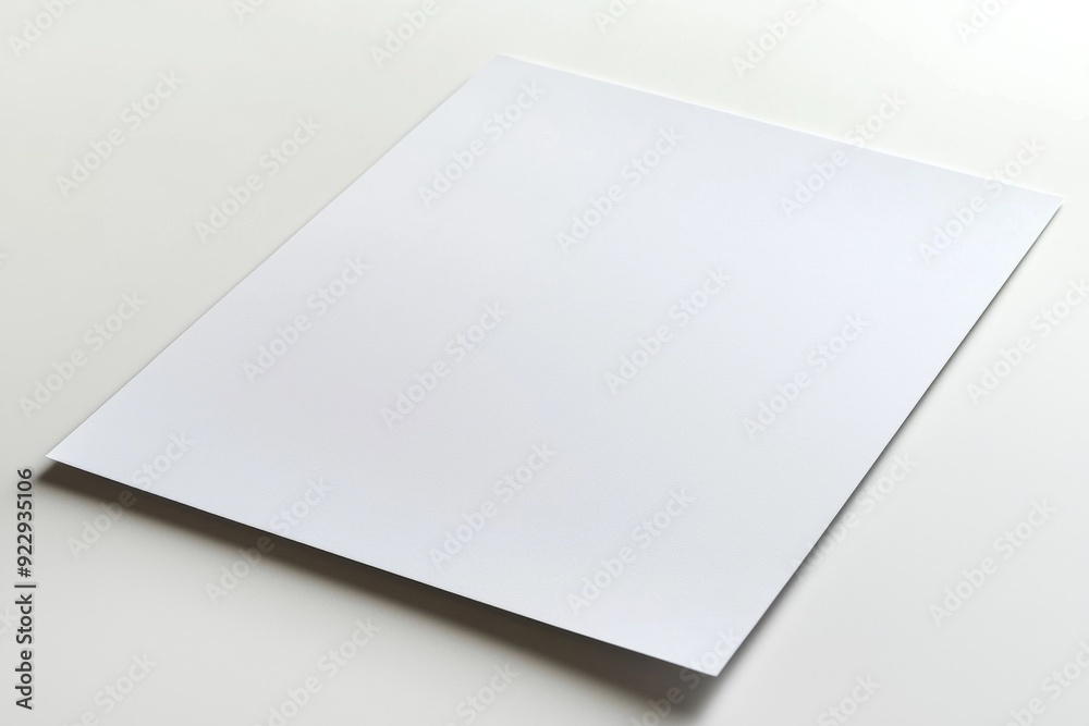 Blank A4 Paper Mockup on Isolated Background created with Generative AI Blank A4 Paper Mockup on Isolated Background created with Generative AI
