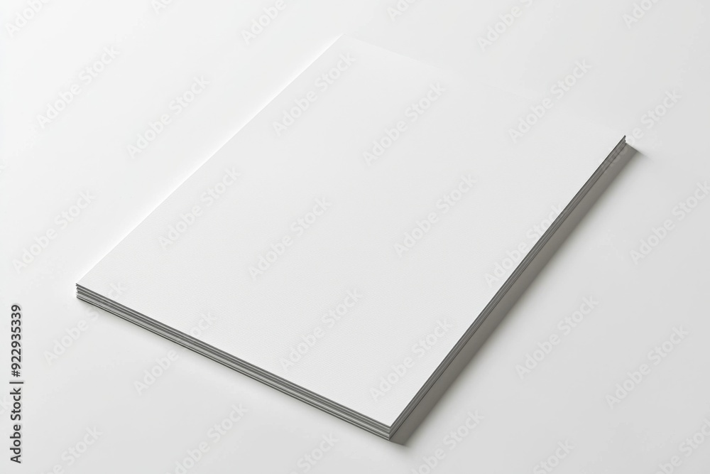 Blank A4 Paper Mockup on Isolated Background created with Generative AI Blank A4 Paper Mockup on Isolated Background created with Generative AI