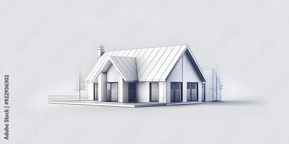 A sleek house logo with a modern aesthetic, featuring a minimalistic roofline and clean typography A sleek house logo with a modern aesthetic, featuring a minimalistic roofline and clean typography